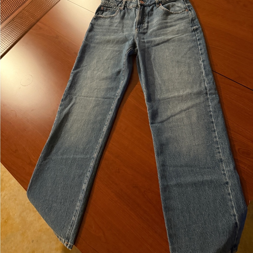 Garage Blue Straight Leg Women's Jeans
